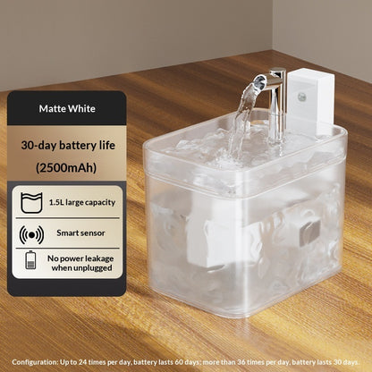 Smart Cat Water Fountain – Wireless Sensor Auto Pet Dispenser